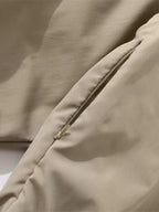 Men's Zip-Up Cotton Blend Jacket – 80% Polyester, 20% Cotton, Full Zip & Long Sleeve