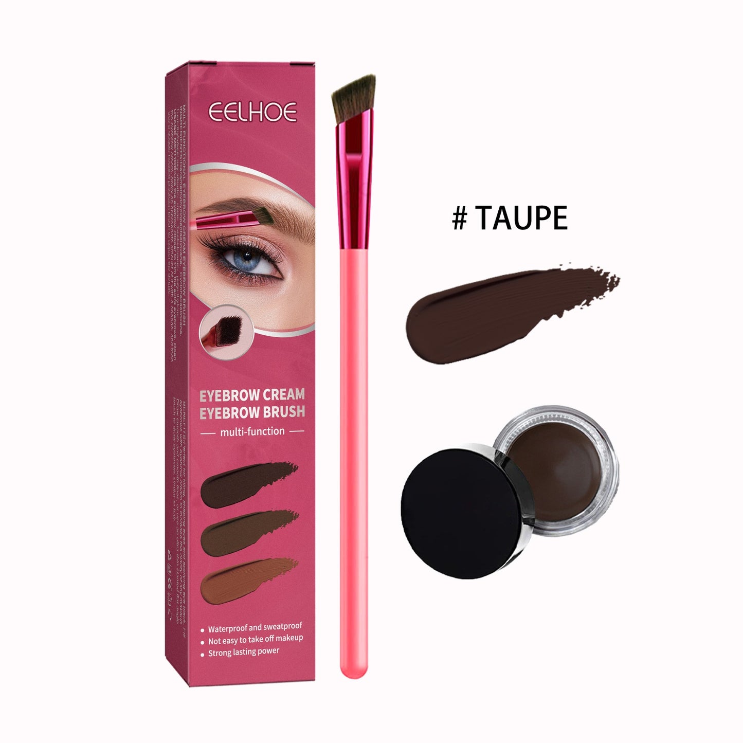 Professional Eyebrow Makeup Brush Set – 3-Piece Precision Brow Shaping & Filling Kit
