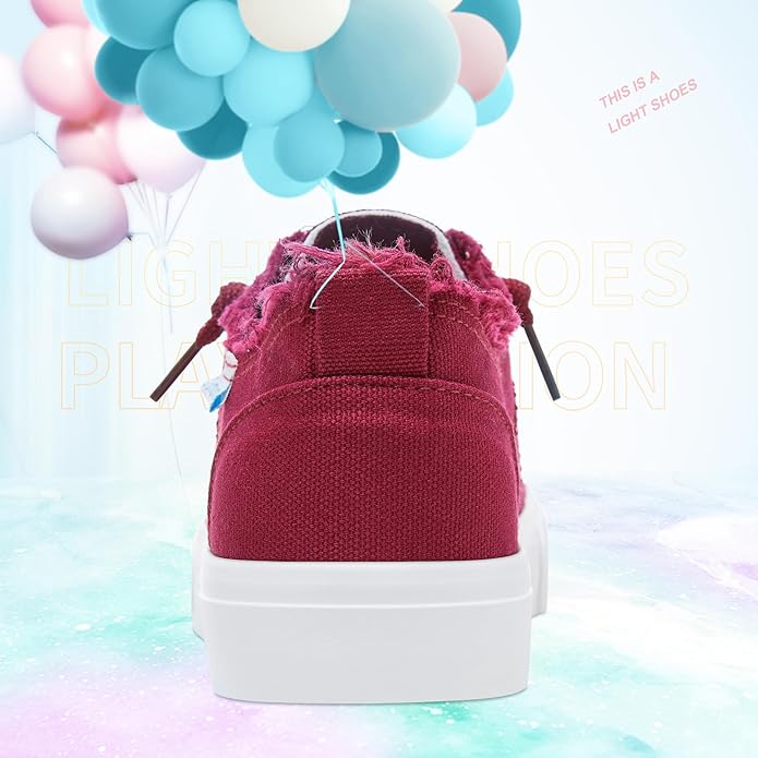 Women's Washed Canvas Slip-On Sneakers | Breathable Low-Top Casual Shoes