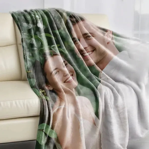 Personalized Photo Blanket - Custom Fleece Throw with Your Pictures | Perfect Mother's Day Gift