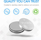 CR2032 3V Lithium Batteries 6 Pack for Child Safety, Compatible with Airtag, Key Fobs, Thermometers, Scales – 7 Years Shelf Life