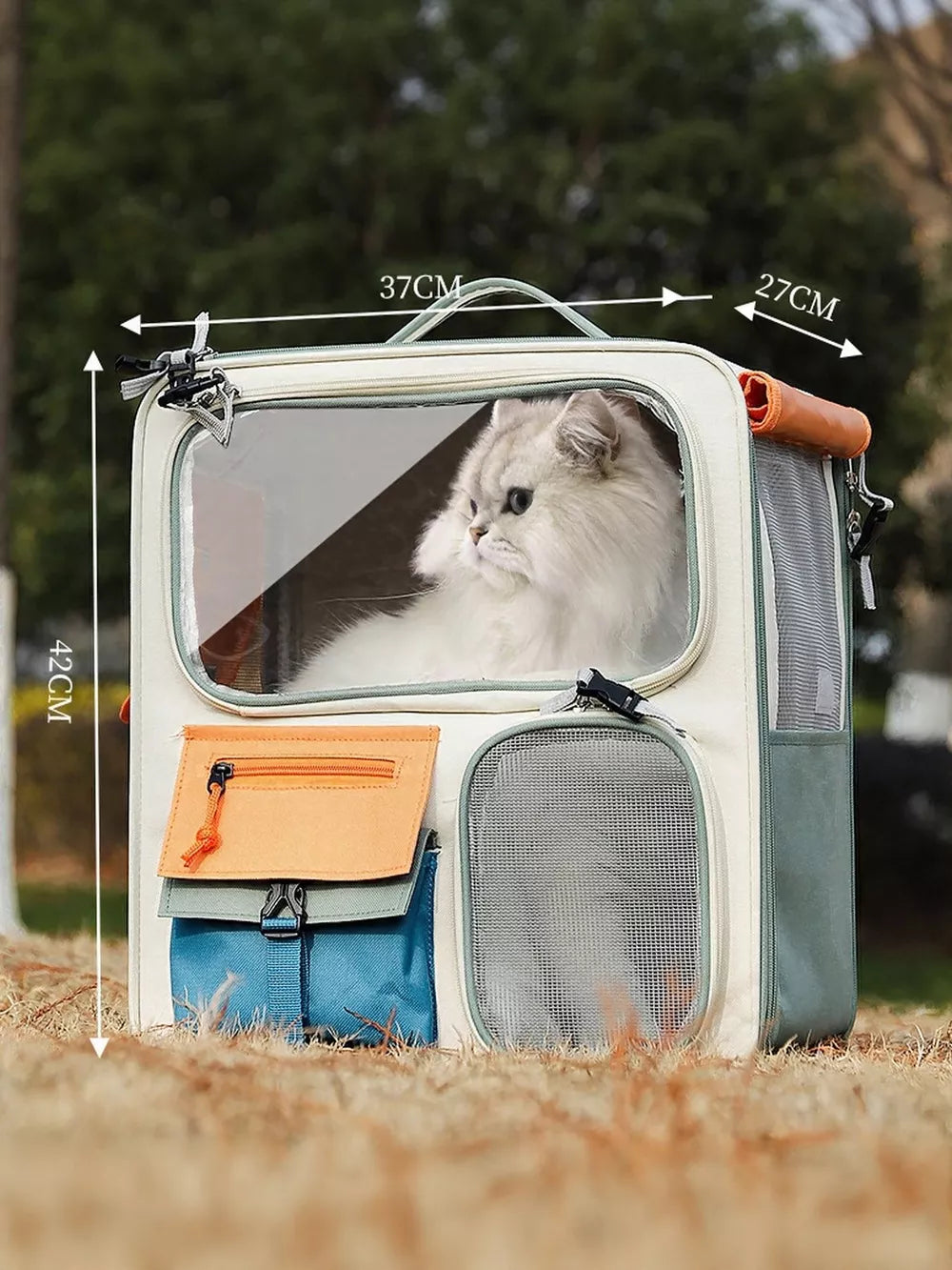 Rolling Pet Carrier with Telescopic Handle – Lightweight Travel Bag for Cats & Small Dogs