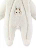 Baby Bunny Hooded Fleece One-Piece – Cozy Infant Romper