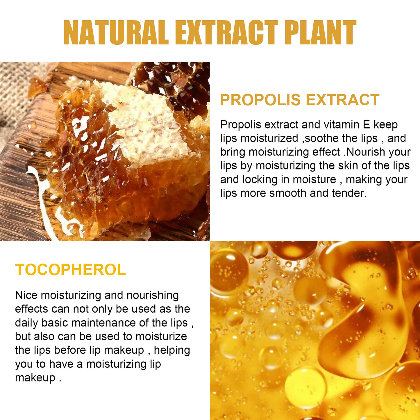 Honey Lip Sleeping Mask - Overnight Moisturizing Treatment for Soft, Smooth, Hydrated Lips