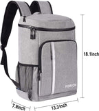 FORICH 30L Insulated Cooler Backpack – Leakproof, 30-Can Capacity for Camping, Hiking & Picnics