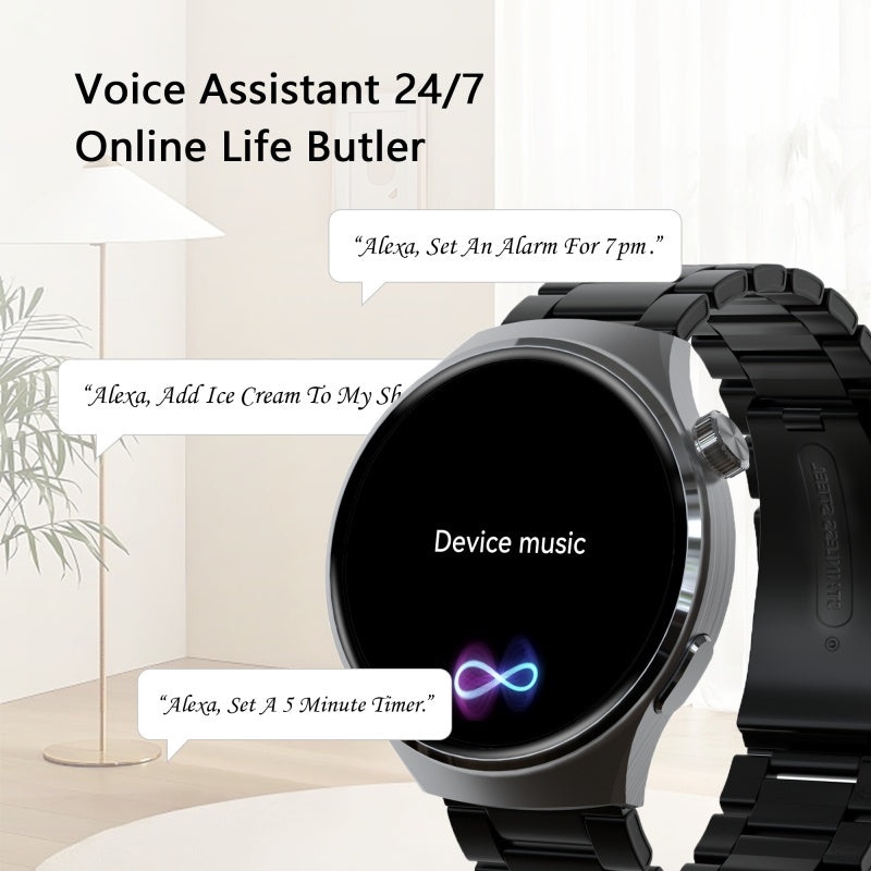 SENBONO V19 Smart Watch for Men – Bluetooth Call, Heart Rate Monitor, Waterproof Fitness Tracker
