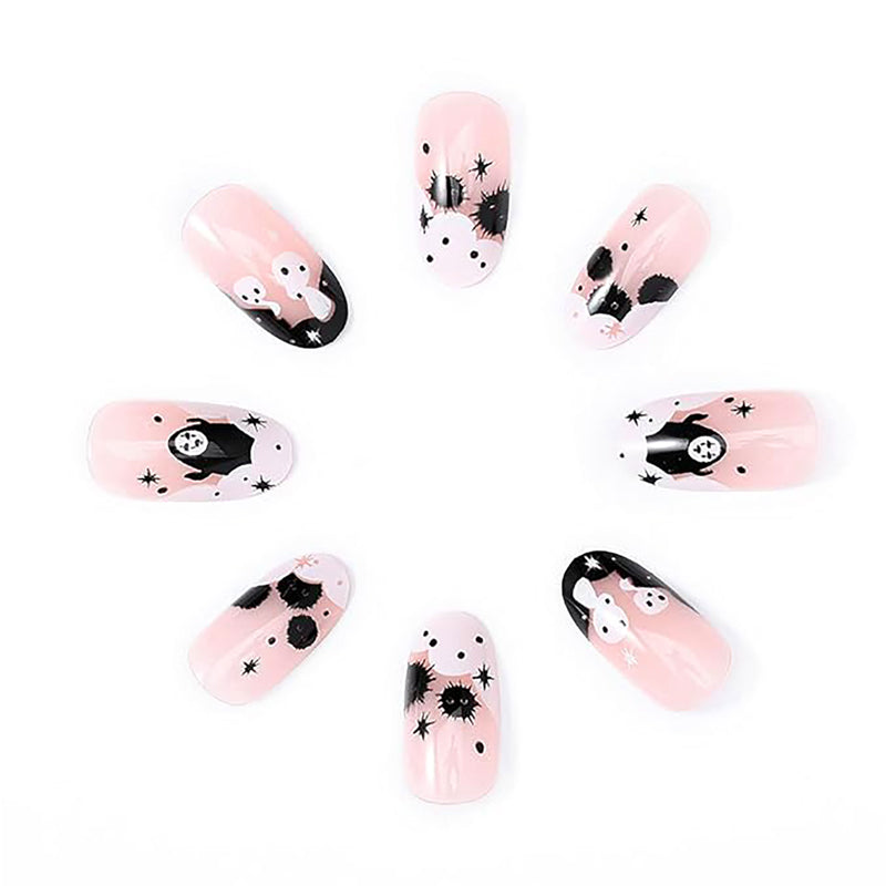 Long Square Press On Nails – 24-Piece Fake Nail Set with Adhesive Tabs