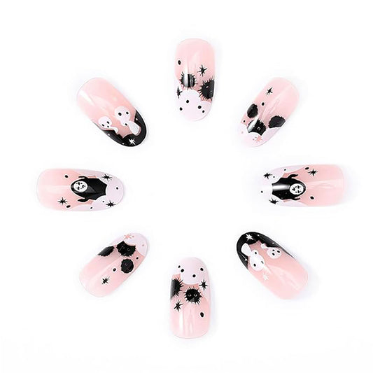 Long Square Press On Nails – 24-Piece Fake Nail Set with Adhesive Tabs