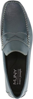 Men's Handcrafted Brazilian Leather Penny Loafers – Gel Heel Cushion, Arch Support & Anti-Slip Sole