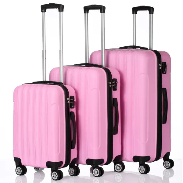 3-in-1 Travel Luggage Set with Organizer Compartments - Large Capacity Suitcase