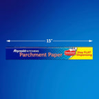 Kitchens Stay Flat Parchment Paper Roll, Non Curling Baking Parchment Paper for Baking and Cooking, Oven Safe up to 425 Degrees, 36 Feet X 15 Inches, 45 Total Sq. Ft.