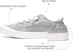 Women's Platform Canvas Slip-On Sneakers | Low-Top Classic Comfort Shoes