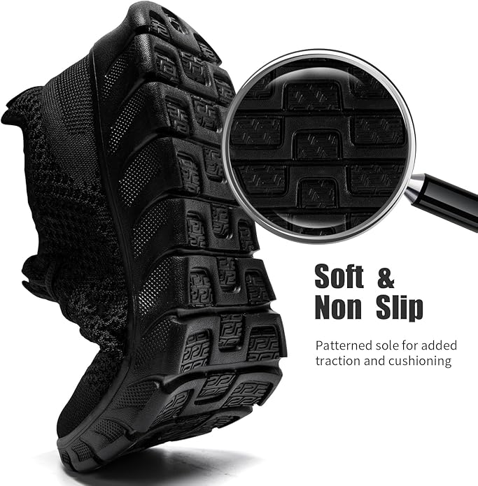 Men's Slip-On Lightweight Mesh Running & Walking Sneakers – Breathable & Non-Slip