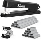 Heavy Duty Metal Stapler Set – 50-Sheet Capacity, 1,750 Staples & Staple Remover Included