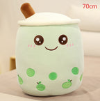 Boba Tea Plush Pillow - Cute Bubble Tea Stuffed Animal Cushion for Kids & Adults