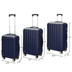 Premium 3-Piece Luggage Set - Hardside Spinner Suitcase Collection with TSA Lock
