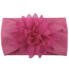 Baby Girl Flower Headband | Soft Chiffon Princess Hair Bow | 13 Colors