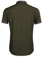 Men's Short Sleeve Button-Up Shirt – Soft 100% Cotton Casual Top