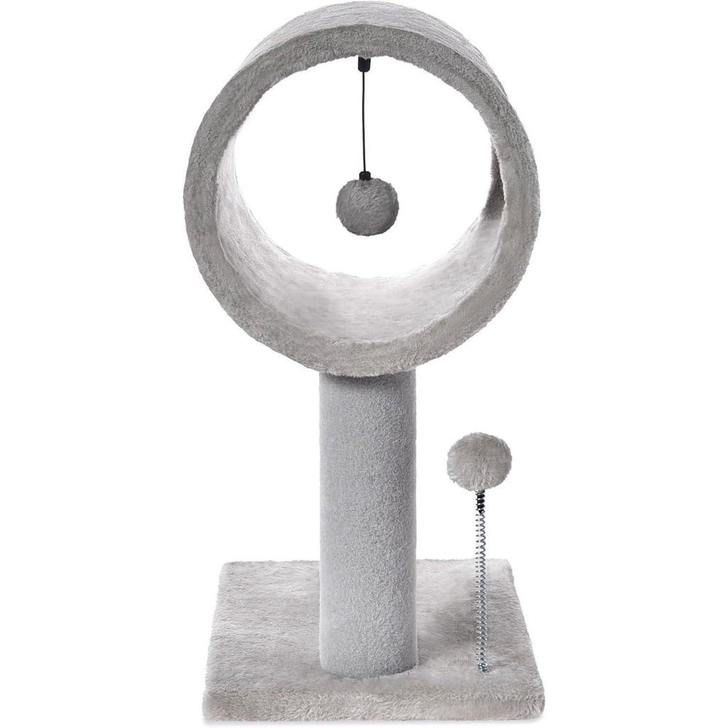 Cat Tree Tower with Tunnel Bed & Scratching Posts – 20.5" Play & Rest Station for Cats
