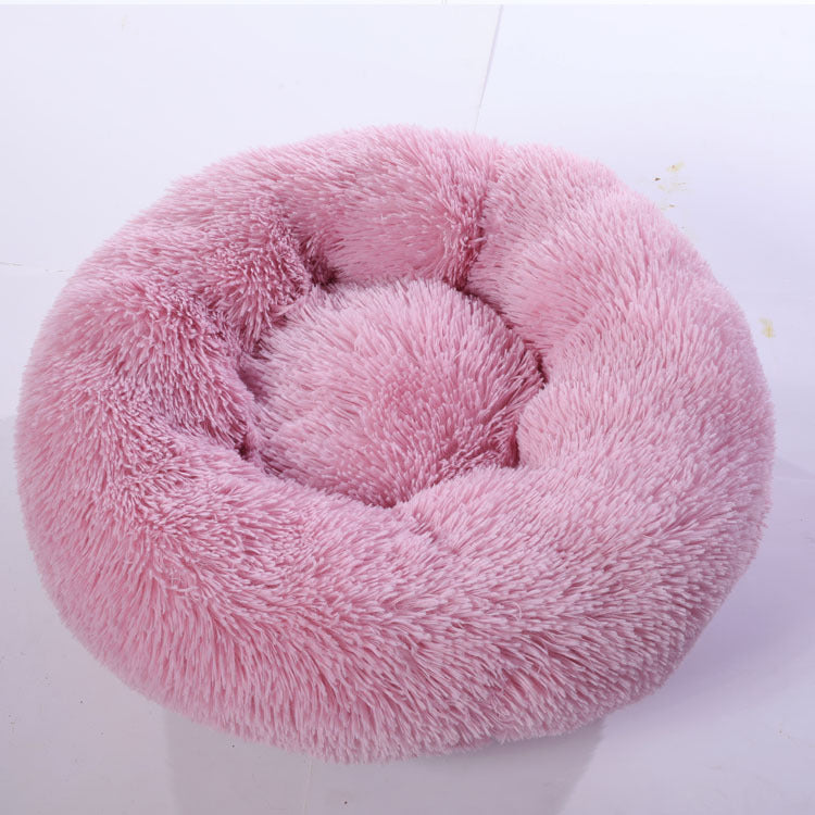 Calming Plush Pet Bed – Anxiety-Relief Nest for Dogs & Cats