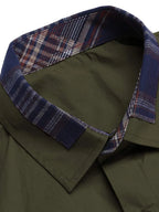 Men's Short Sleeve Button-Up Shirt – Soft 100% Cotton Casual Top