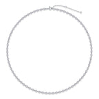 Heart-to-Heart Moissanite Pendant Necklace Set - S925 Sterling Silver