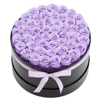 Preserved Roses Gift Box - 50 Real Eternal Roses, Long-Lasting Floral Arrangement for Anniversary, Birthday & Valentine's Day