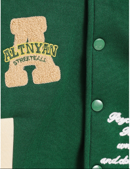 Toddler Baseball Jacket – Embroidered Varsity Coat for Boys & Girls