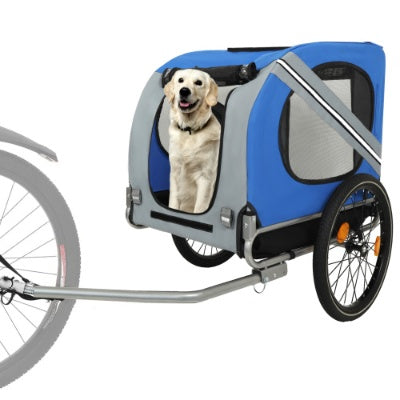 Large Dog Bike Trailer – 120 LB Capacity | All-Terrain Steel Frame Pet Carrier