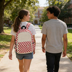 Classic Plaid Backpack - Durable School & Travel Daypack with Laptop Compartment