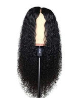 Brazilian Lace Front Wig | Long Curly Hair | Natural Black 25 Inch | Women's Wig