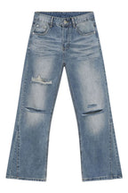 Men's Distressed Jeans | Classic Fit | Cotton Blend | Vintage Denim