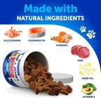 Hip & Joint Supplement for Dogs - Glucosamine Chondroitin MSM with Hemp Oil & Turmeric