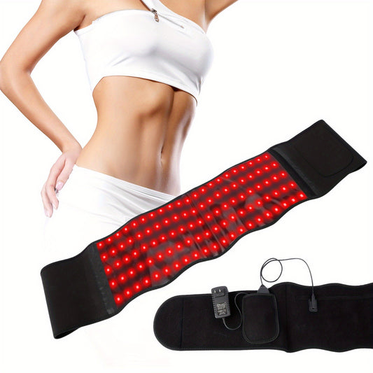 Red Light Therapy Belt – Portable Wearable Pain Relief Massage Device with 105 LED