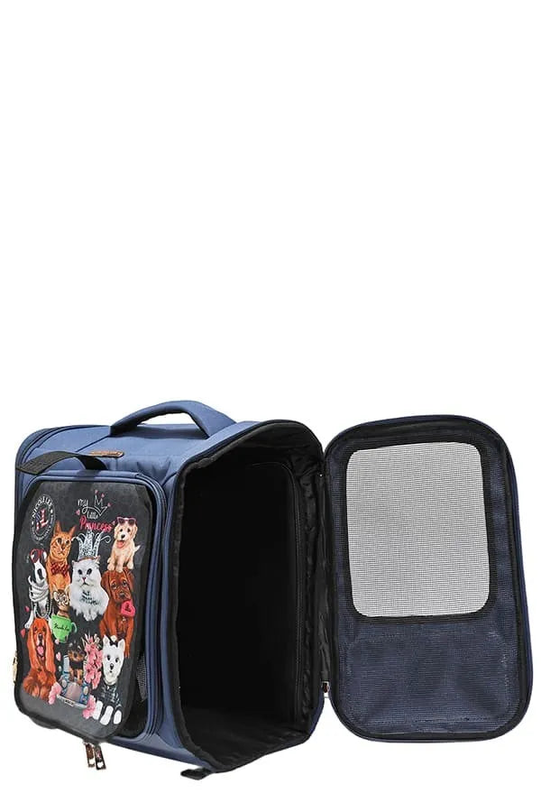 Nicole Lee USA Expandable Pet Carrier Backpack – Travel Bag for Small & Medium Pets