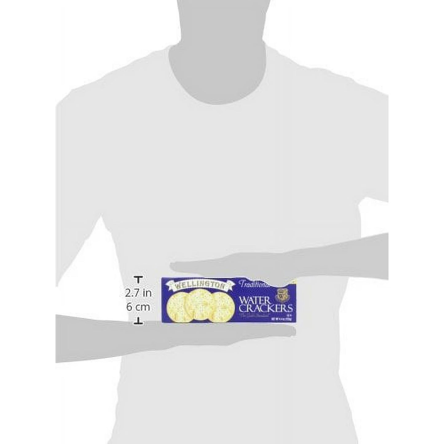 Wellington Traditional Water Crackers, 4.4 oz – Pack of 12 | Classic Caribbean Crackers