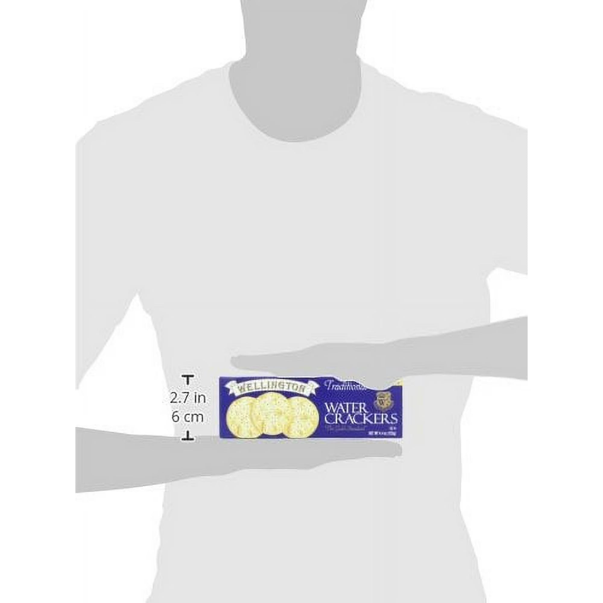 Wellington Traditional Water Crackers, 4.4 oz – Pack 1 -12 | Classic Caribbean Crackers
