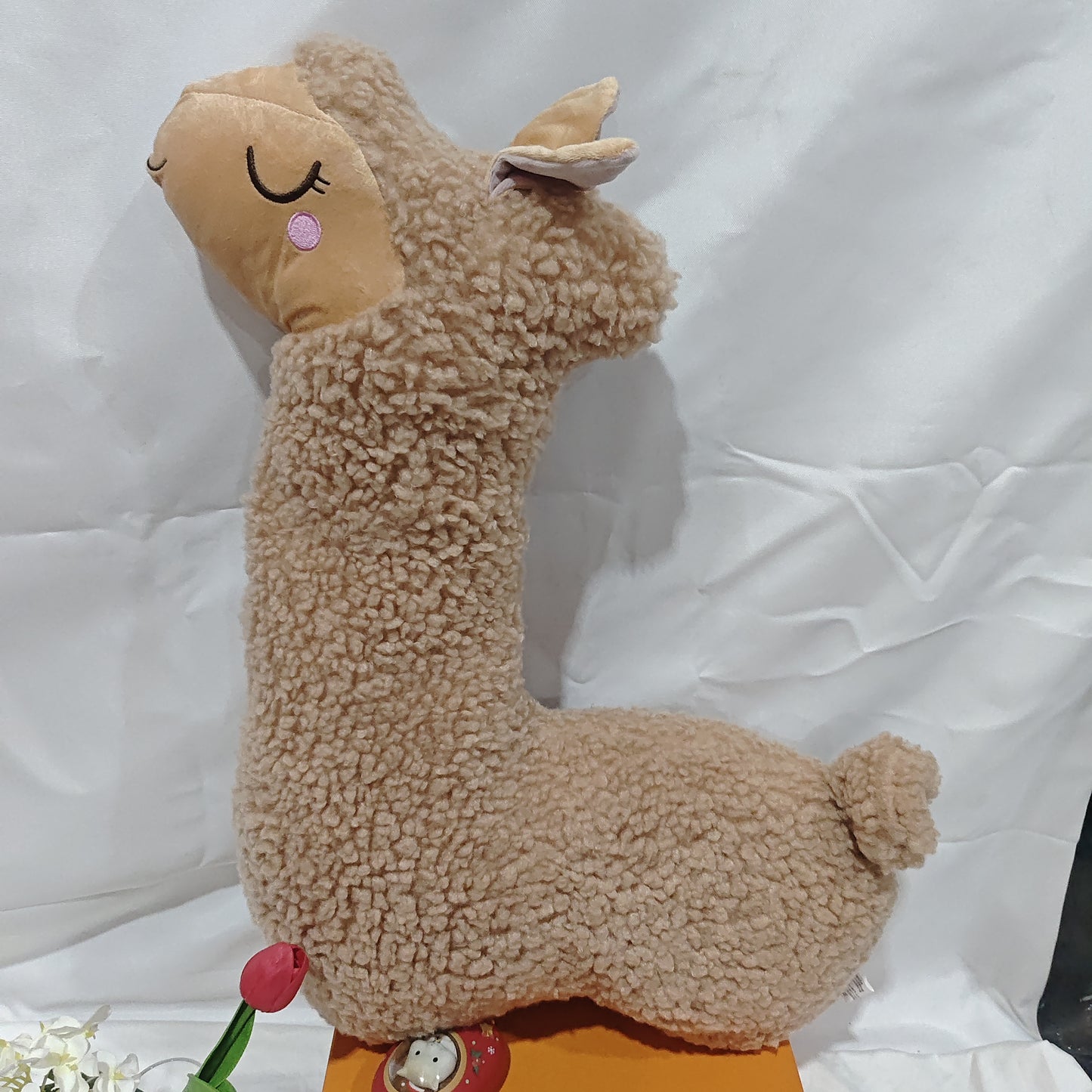 Giant Alpaca Plush Pillow - Soft Huggable Stuffed Animal Toy