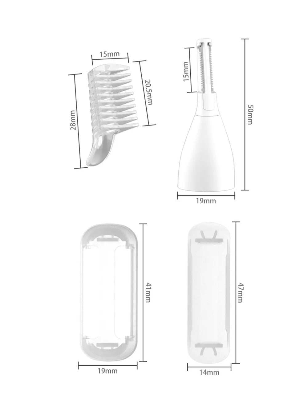 5-in-1 Rechargeable Hair Removal Device – Waterproof | Multi-Functional Electric Trimmer