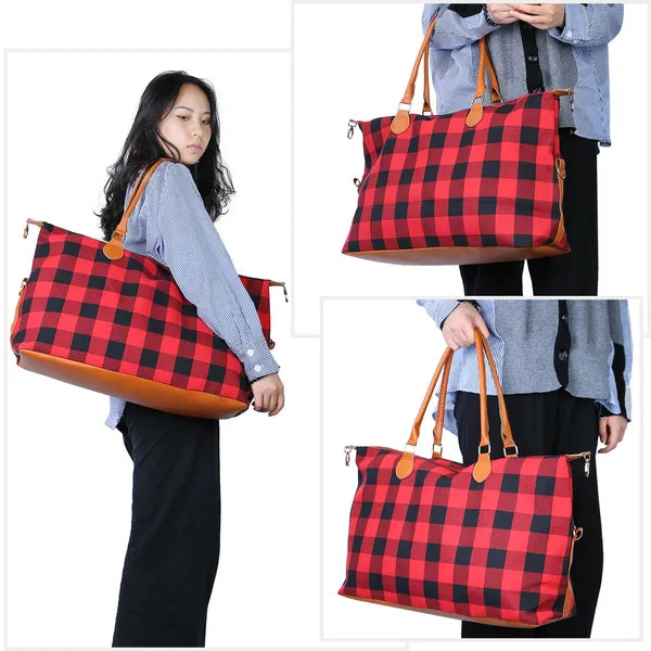 Women's Weekend Travel Duffle Bag - Overnight Tote with Shoulder Straps