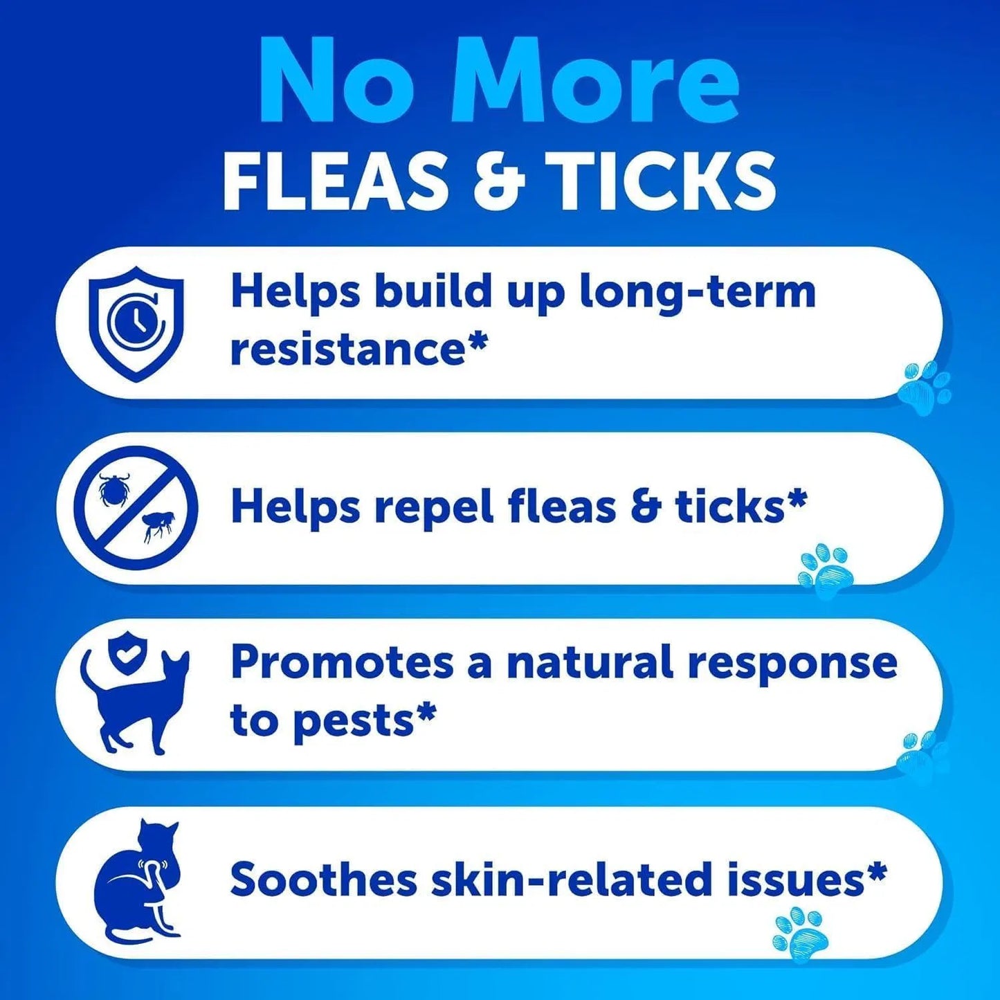Natural Flea & Tick Prevention for Cats – 135 Soft Chews with Vitamins B1, B6 & B12