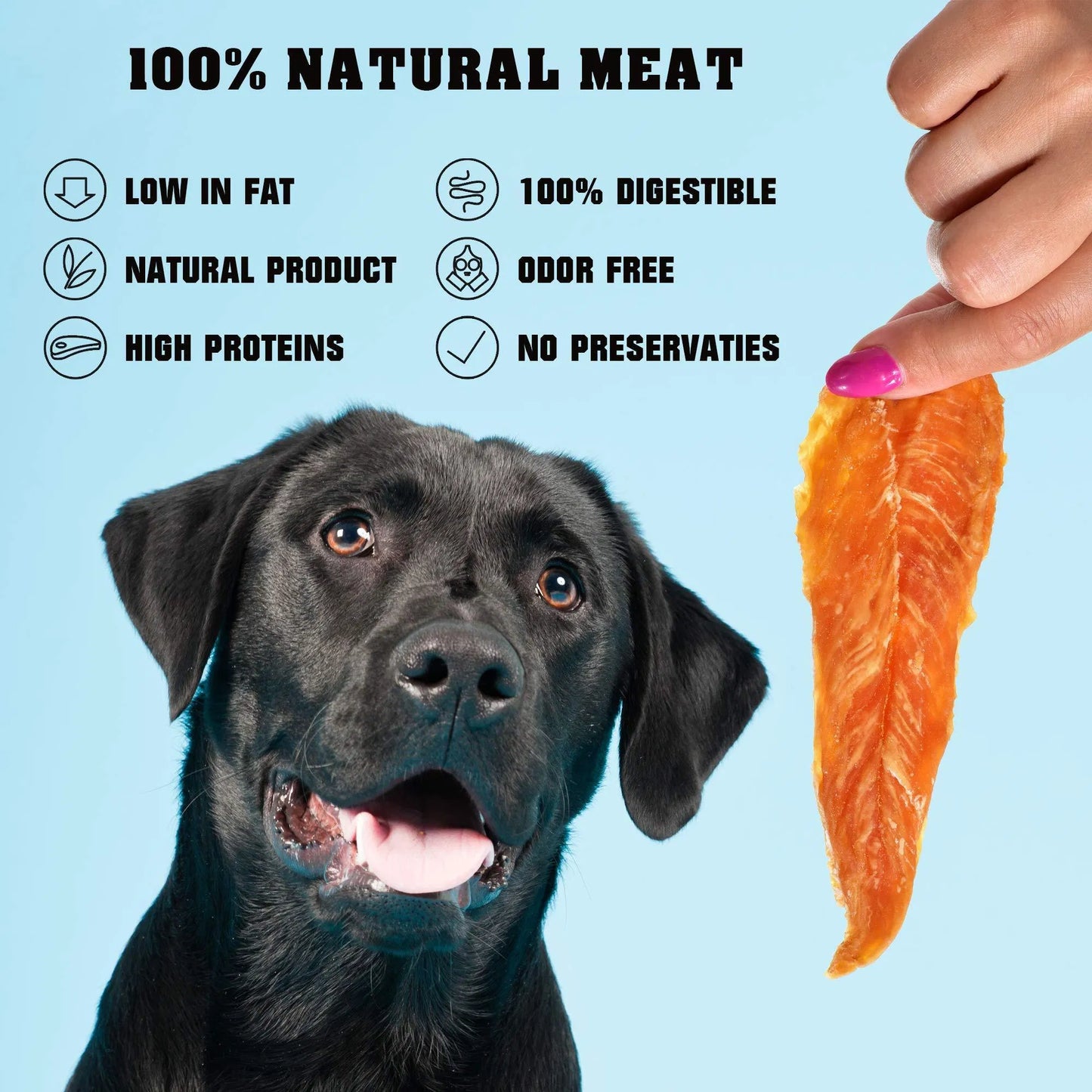 Premium Chicken Jerky Dog Treats - 1.5 lb Grain-Free Training Chews for All Dogs