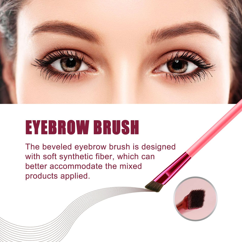 Professional Eyebrow Makeup Brush Set – 3-Piece Precision Brow Shaping & Filling Kit