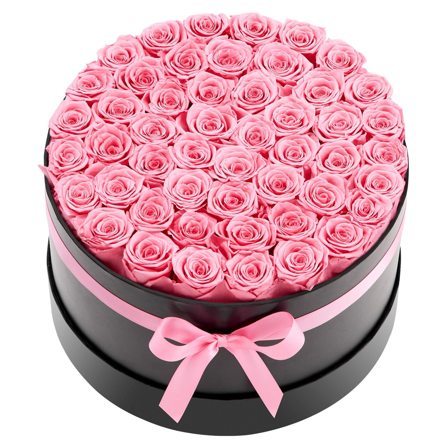 Preserved Roses Gift Box - 50 Real Eternal Roses, Long-Lasting Romantic Bouquet for Anniversary, Birthday & Valentine's Day