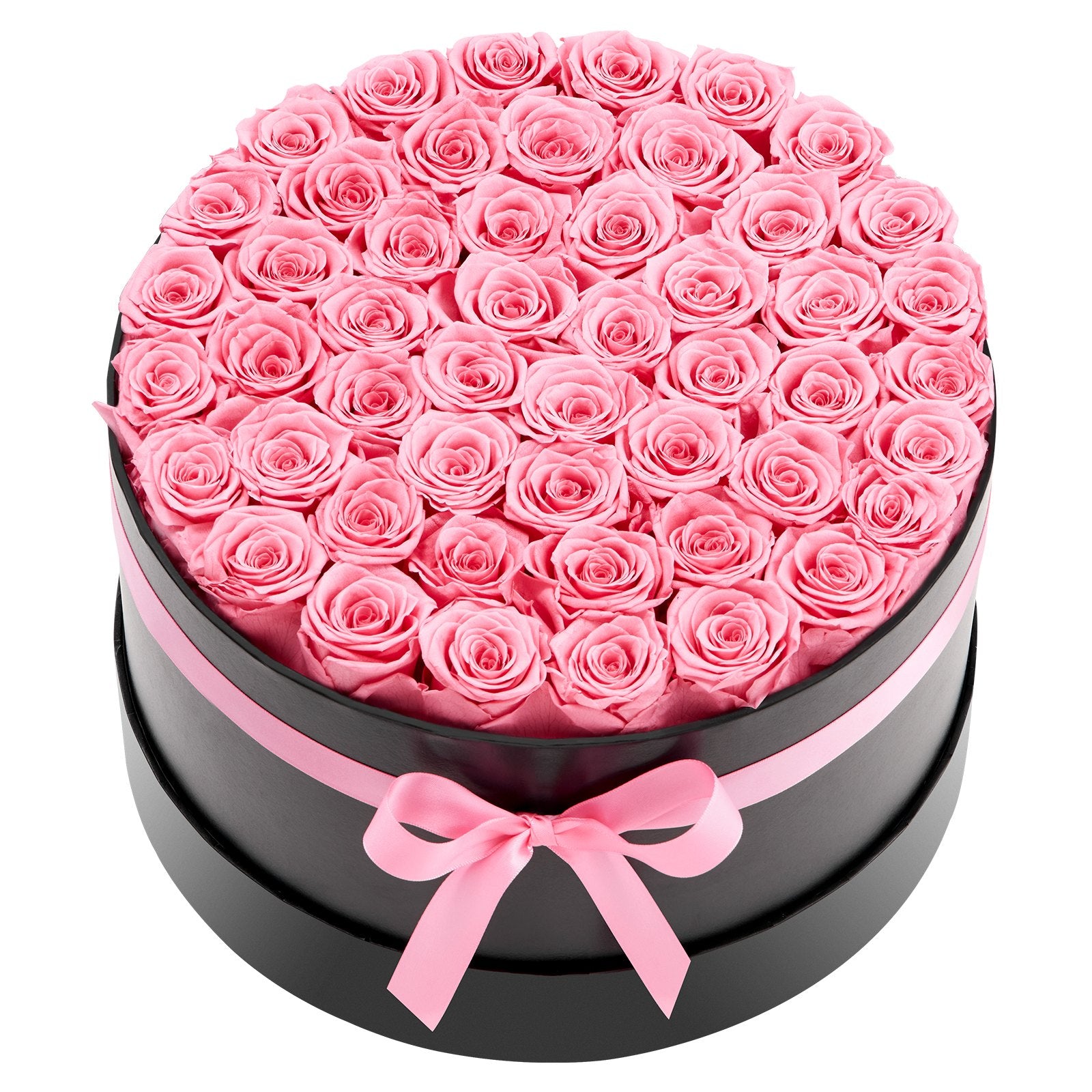 Preserved Roses Gift Box - 50 Real Eternal Roses, Long-Lasting Romantic Bouquet for Anniversary, Birthday & Valentine's Day