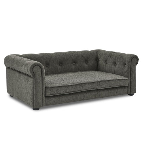 Orthopedic Dog Bed Sofa for Large Dogs | Elevated Couch with Washable Foam Cushion