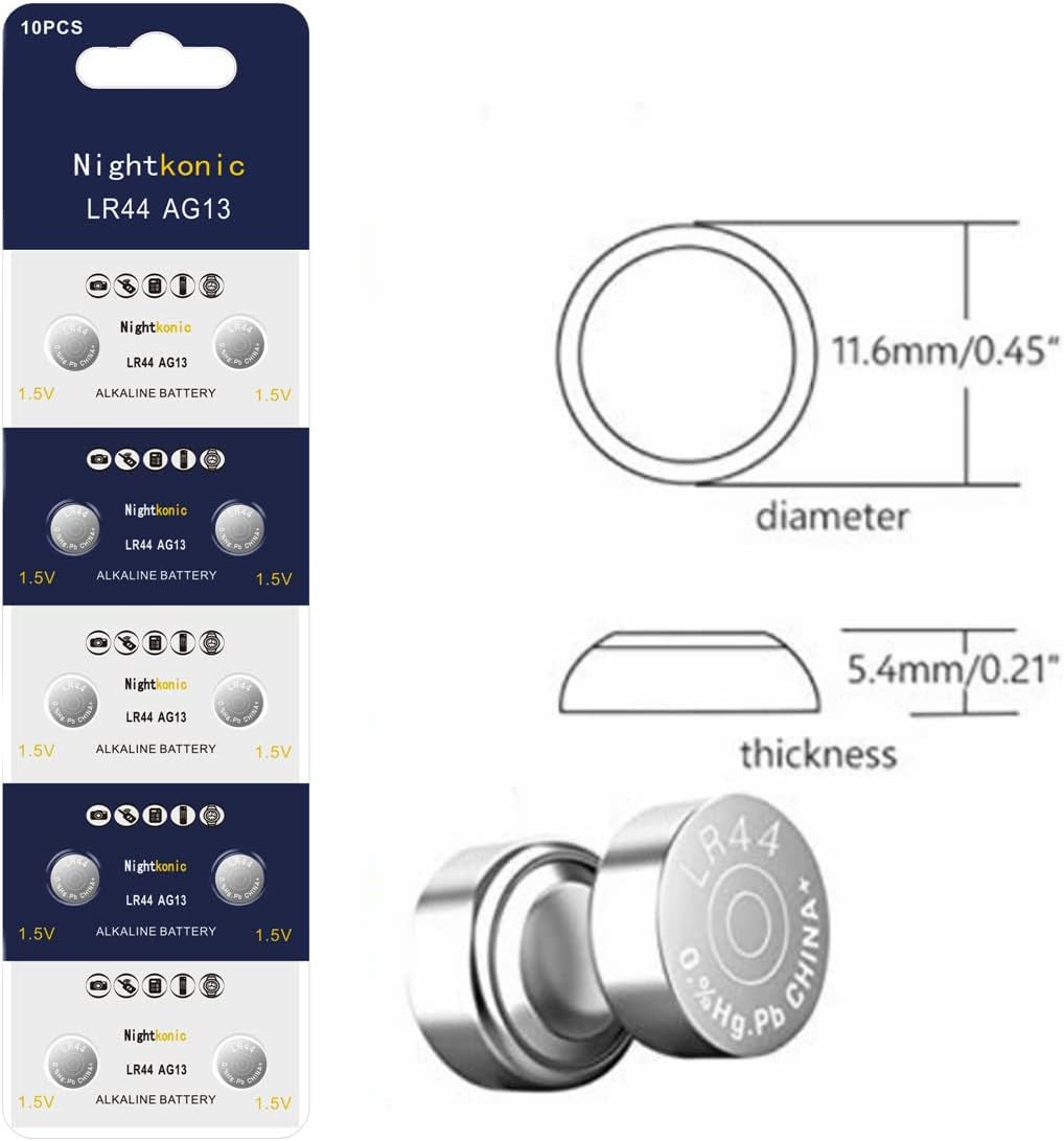 30 Count - LR44 AG13 357 SR44 A76 303 Battery 1.5V Button Coin Cell Batteries