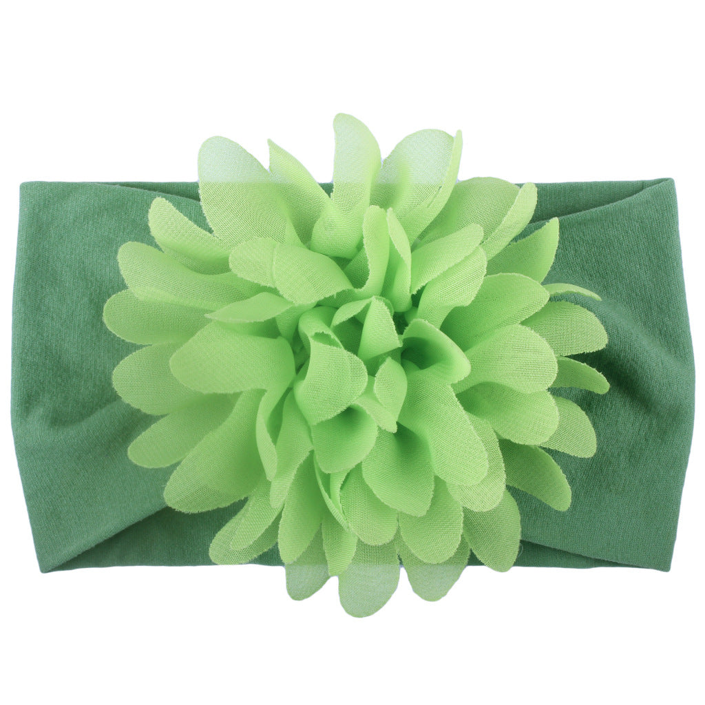 Baby Girl Flower Headband | Soft Chiffon Princess Hair Bow | 13 Colors