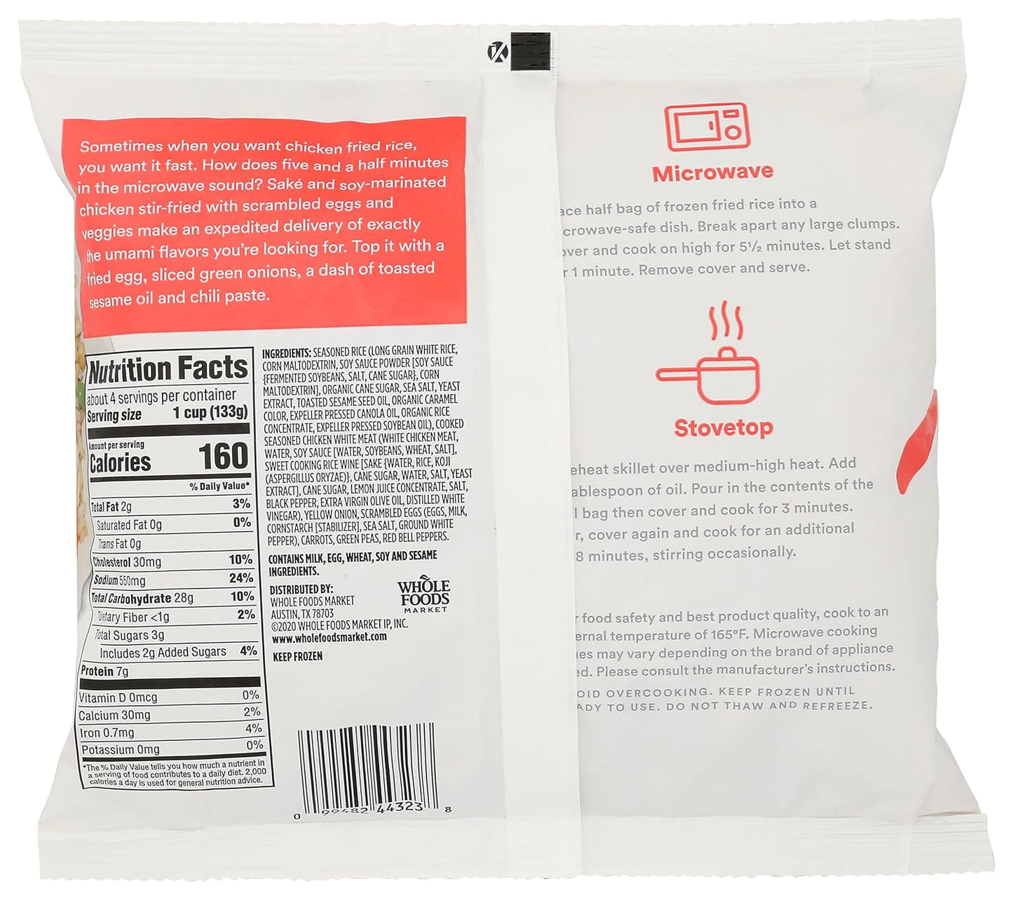 Whole Foods Market Chicken Fried Rice, Frozen, 20 oz
