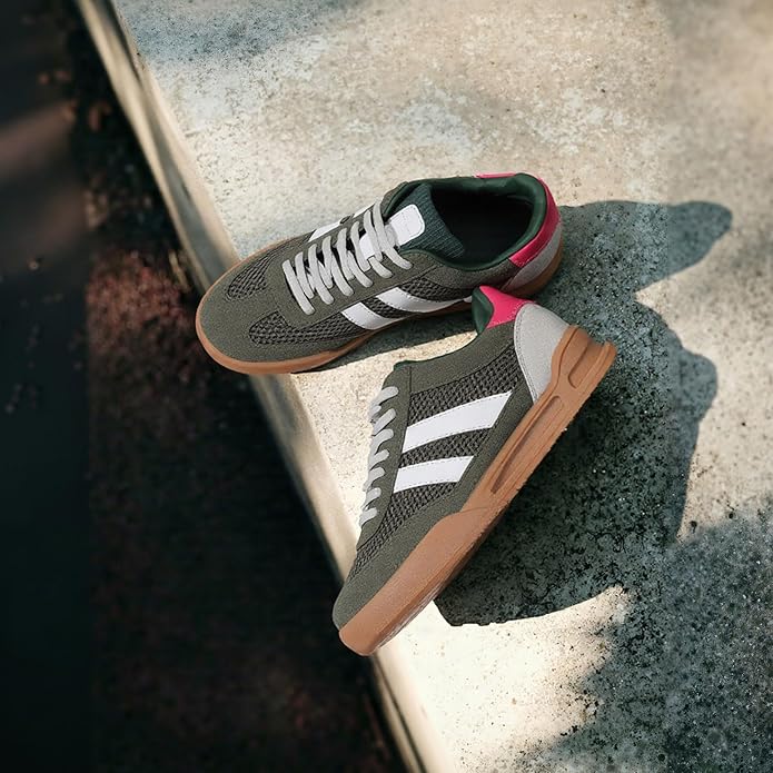 Women's Color-Block Fashion Sneakers | Breathable Slip-On Casual Shoes